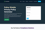 Online Privacy Policy Generator Tool, a Websites & App Template by Design Collection (Thumbnail 2 of 5)