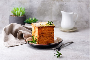 Trendy croissant in shape of cube, a Food & Drink Photo by Yulia Furman