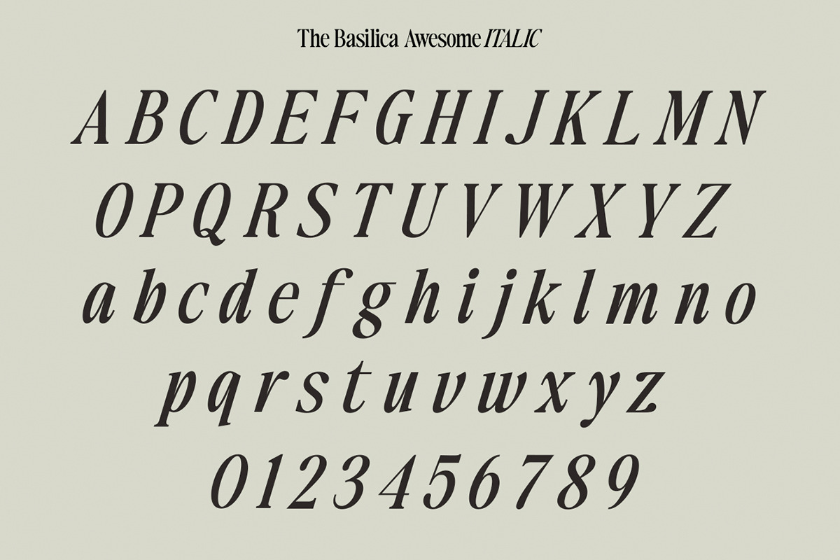 The Basilica Awesome Serif (9 Font), a Serif Font by Positive TypeFoundry (Photo 15 of 15)