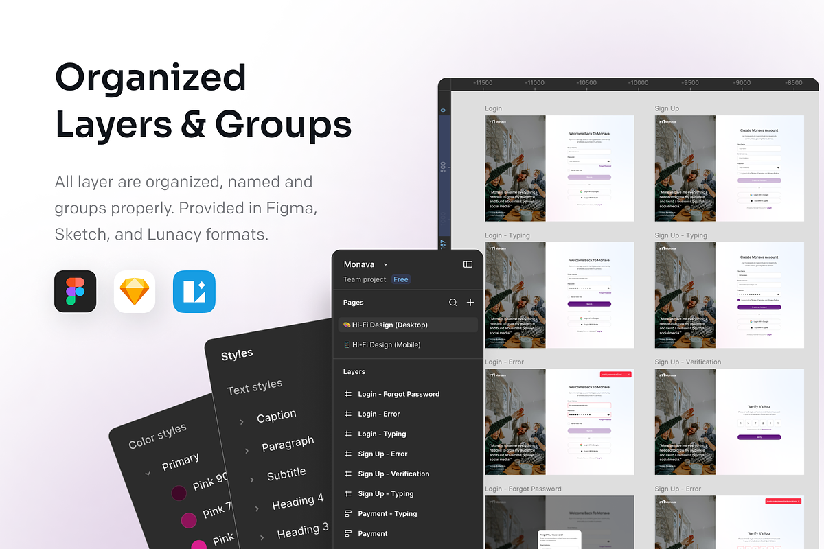 Monava - Creator Monetization UI Kit, a Landing Page Template by Agensip Design Agency (Photo 7 of 10)