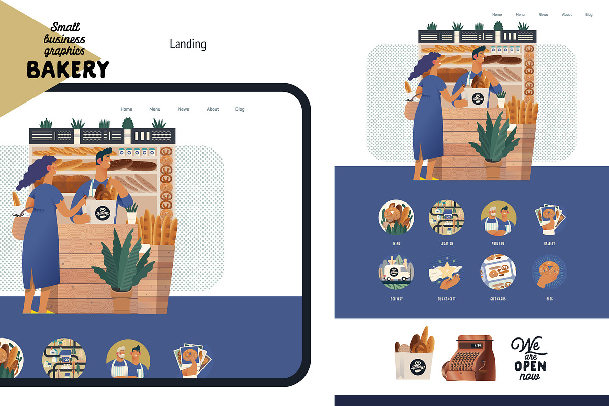Bakery, Small business (vector), a Templates & Theme by Grivina's shop (Photo 17 of 19)