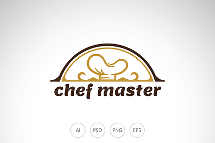 Chef Master Hat Logo Template