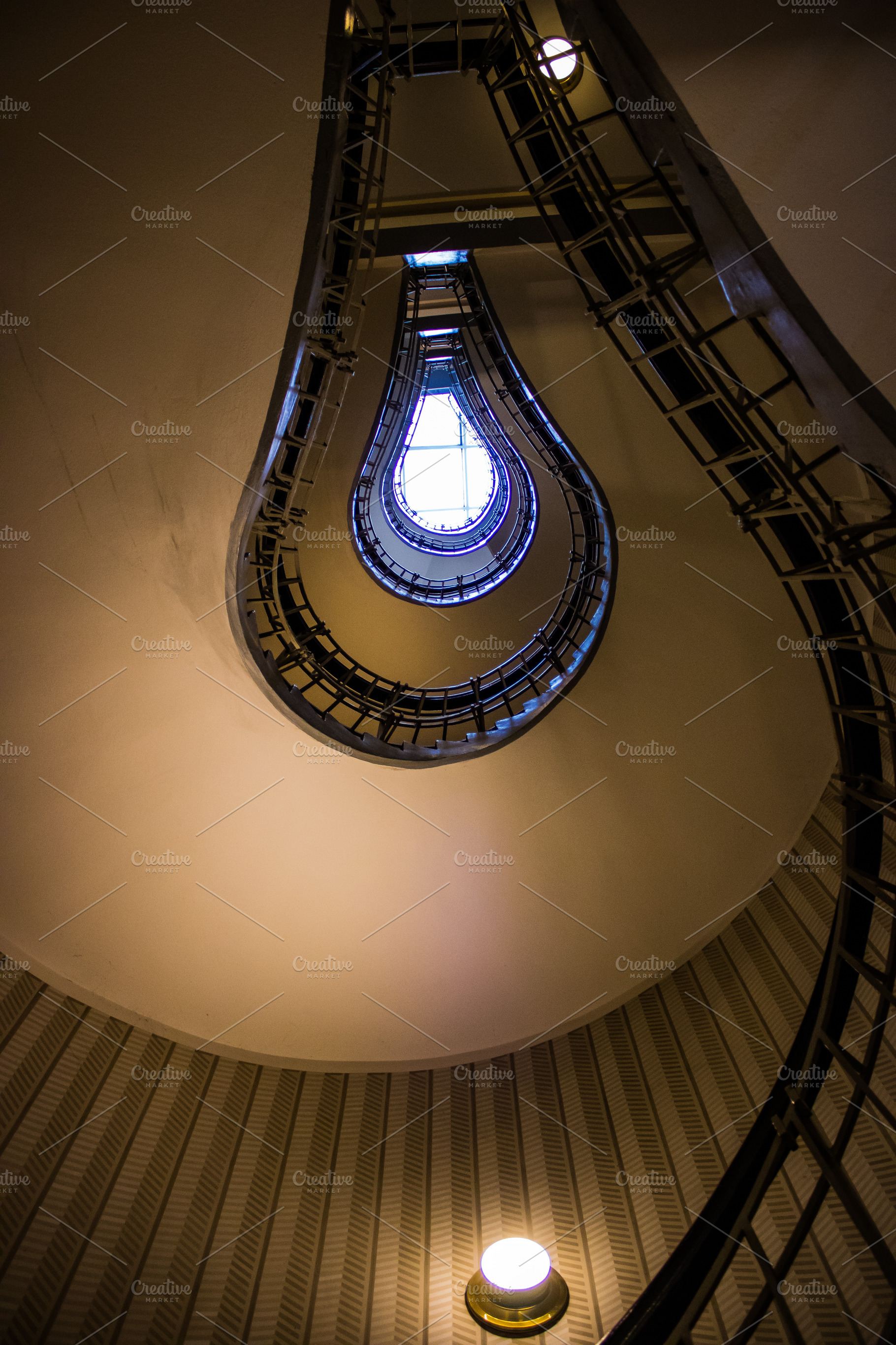 Prague Spiral Stairs #1, an Architecture Photo by jakub_kopecky
