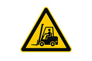 Yellow triangular forklift warning, an Object Illustration by ZinetroN (Thumbnail 1 of 3)