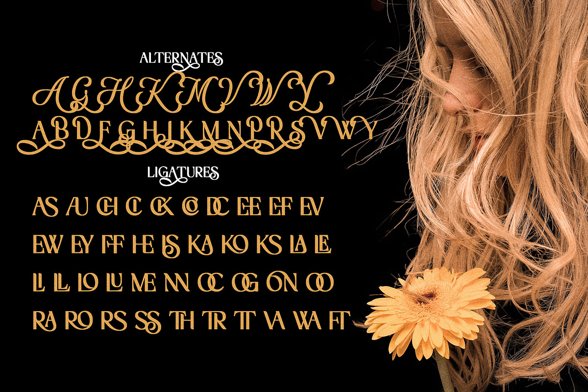 Aurahives | Hybrid Ligature Font, a Sans Serif Font by Krismagraph (Photo 11 of 15)