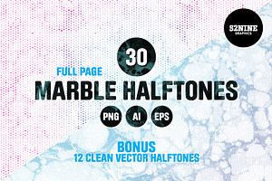 Marble Halftone Pack + Bonus!