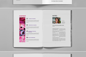 Magenta Studio Promo Brochure Layout