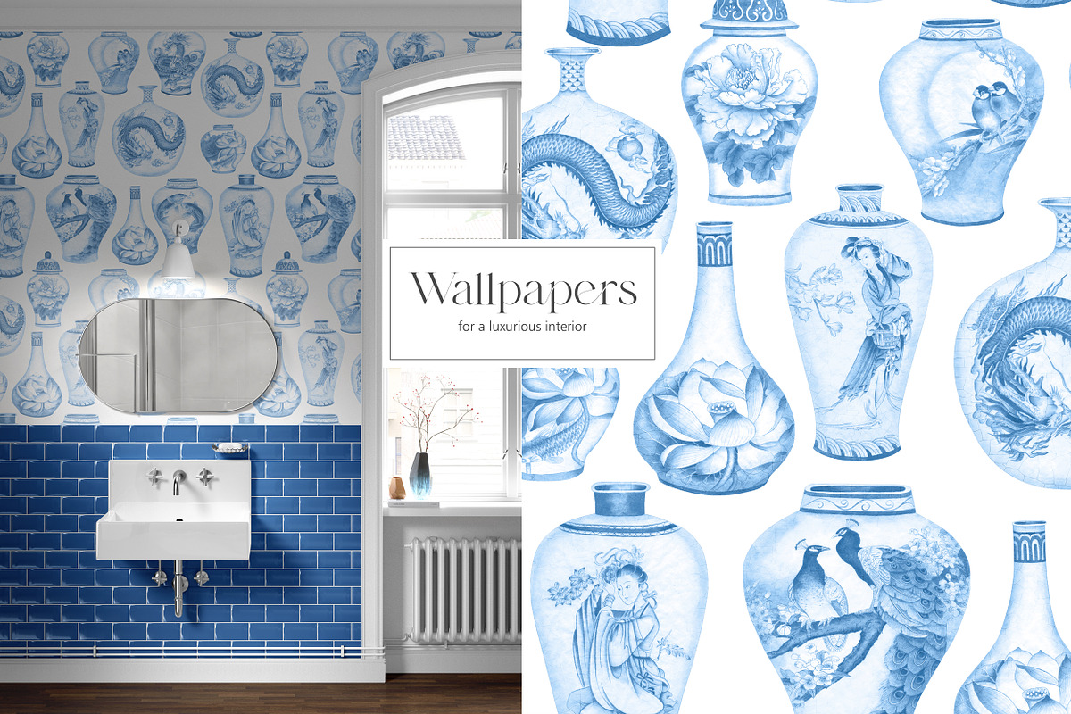 Chinese porcelain, a Pattern Graphic by Kate Demyanovska (Photo 6 of 18)