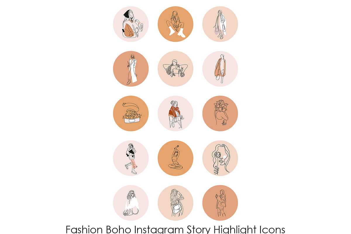 Boho Instagram Story Highlight Icons, a Social Media Template by velychko.ua (Photo 7 of 11)