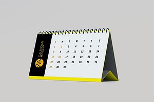 Desktop Calendar Mockup Set