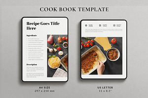 Cook Book Template Recipe Book