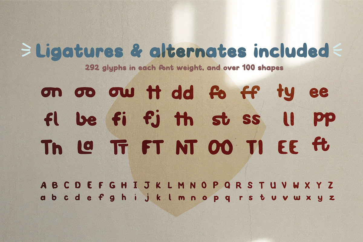Plumpton Cute Bubbly Font Family, a Handwritten Font by Craft Graphic Type (Photo 9 of 10)