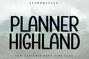 Planner Highland, a Script Font by FreshTypeINK (Thumbnail 1 of 8)