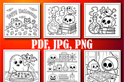 Cozy Halloween Coloring Book for Kid, a Seasonal Illustration by Design Home (Thumbnail 4 of 5)