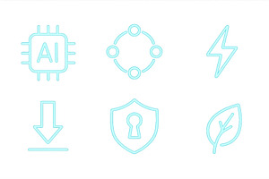 Technology icons representing, a Technology Illustration by ZinetroN