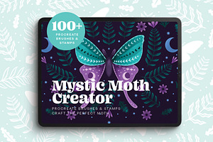 Moth Creator for Procreate, a Brush Add-On by Pencil Twist