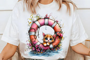 Whimsical Summer Lifebuoy Clipart, an Illustration by designcity5 (Thumbnail 3 of 5)