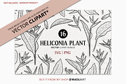 Heliconia Plant Procreate Stamps, a Brush Add-On by MadliArt (Thumbnail 5 of 5)