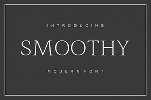 Smoothy - modern sans serif font