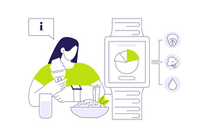 Smartwatch calorie tracking abstract, a Technology Illustration by Visual Generation