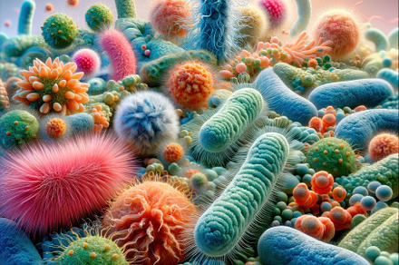 microorganisms, bacteria, viruses,, a Health & Medical Photo by angellodeco