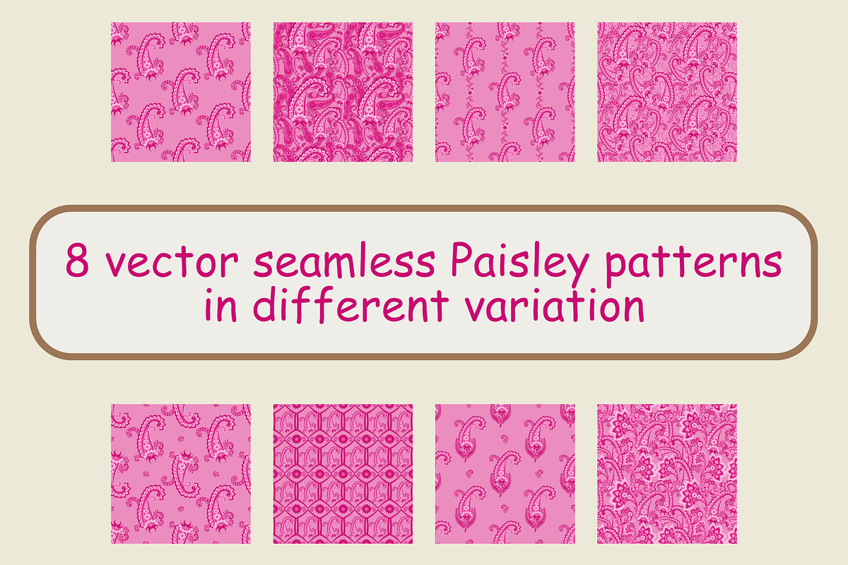 Pink Persian patterns, a Pattern Graphic by ThaiByGaew (Photo 2 of 3)