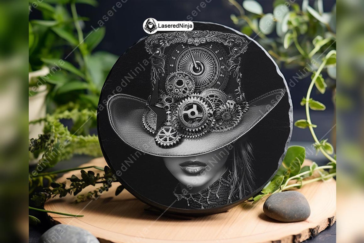 Steampunk Top Hat Mechanical Gears, a Background Graphic by LaseredNinja (Photo 2 of 7)