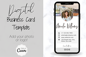 Digital Business Card Template