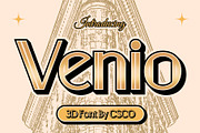 Venio 3D, a Sans Serif Font by Craft Supply Co. (Thumbnail 1 of 8)
