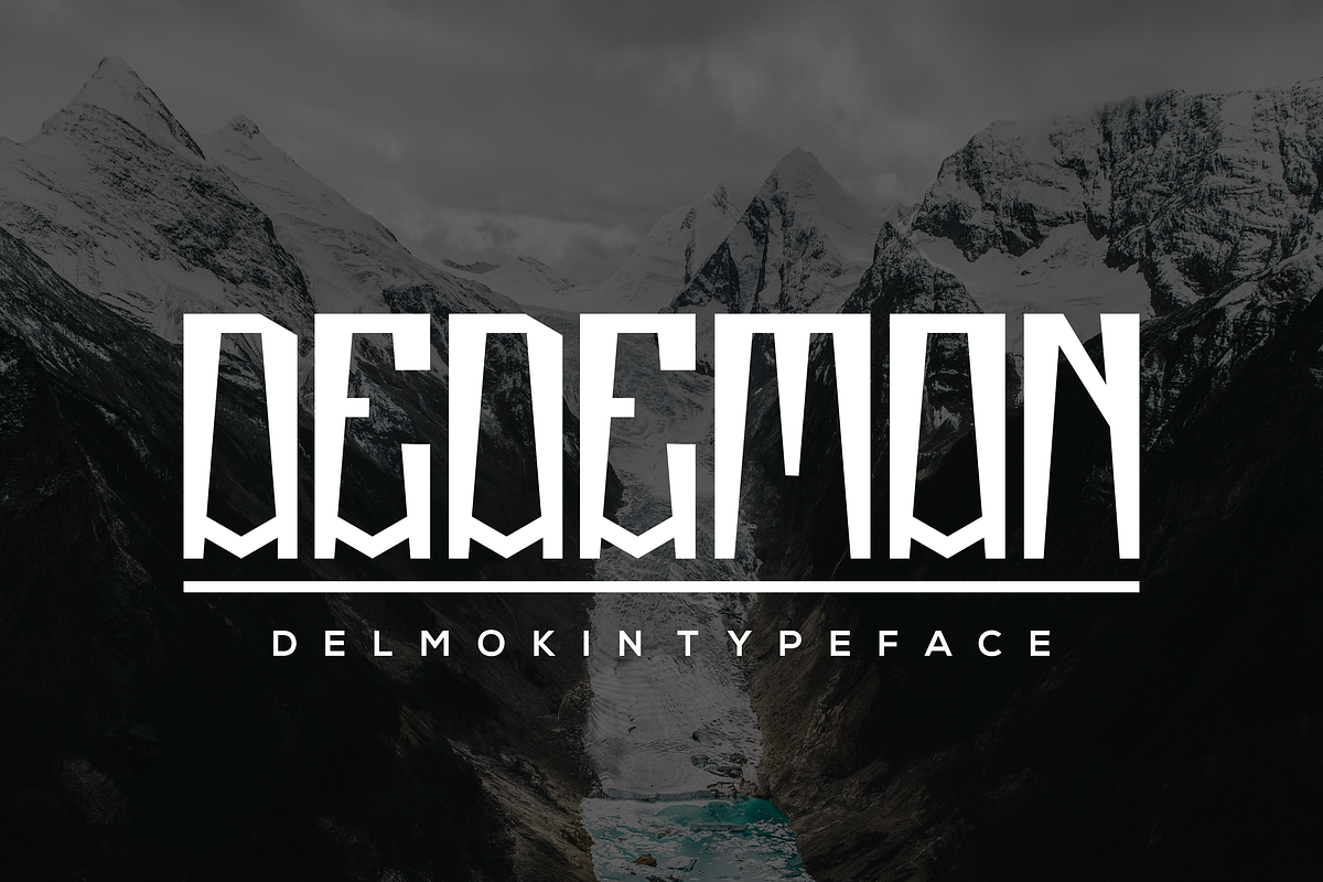 Delmokin-Bold, a Sans Serif Font by riotama85 (Photo 2 of 5)