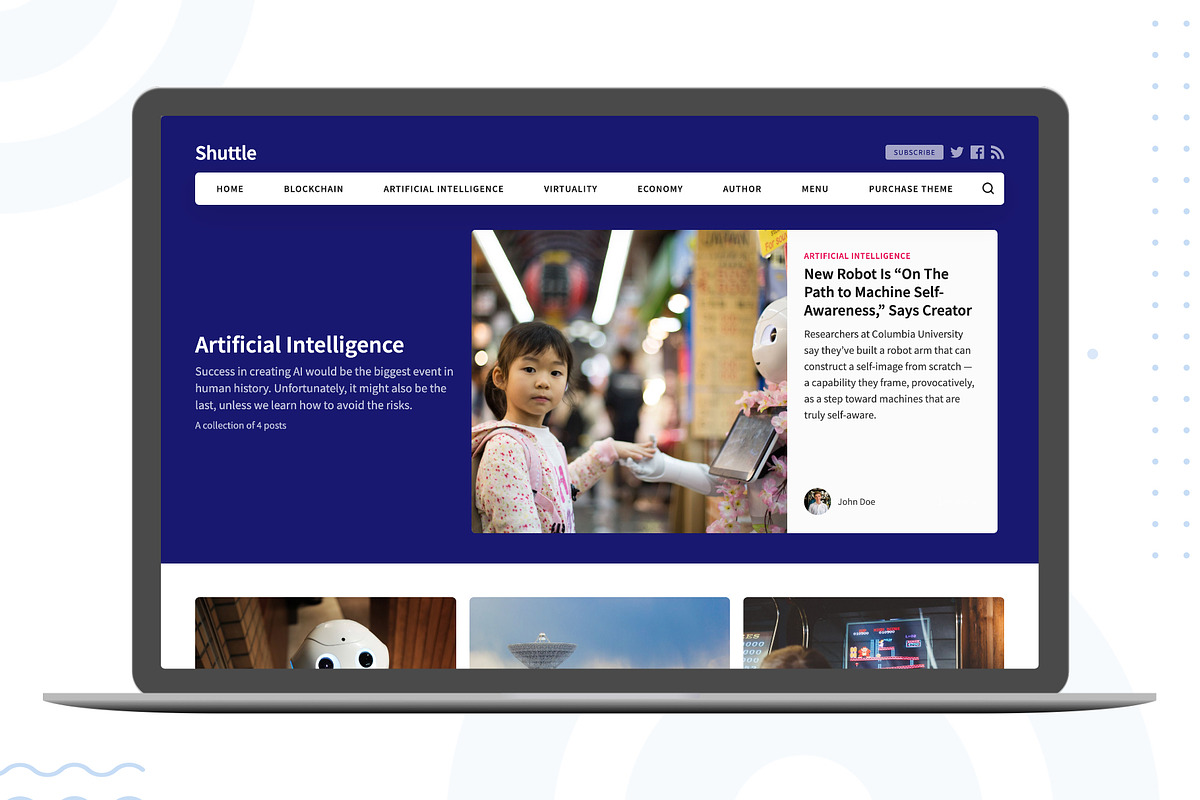 Shuttle – Ghost Theme, a Websites & App Template by Stylesheets.dev (Photo 4 of 6)