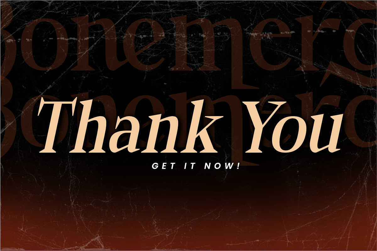 Bonemerch - Modern Gothic Serif Font, a Serif Font by Rishsketch (Photo 13 of 13)