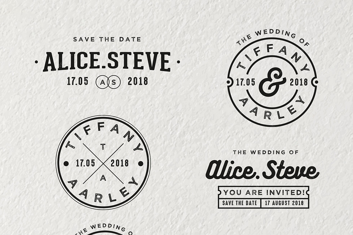 Wedding Badges, a Branding & Logo Template by Aarley Kaiven (Photo 2 of 2)