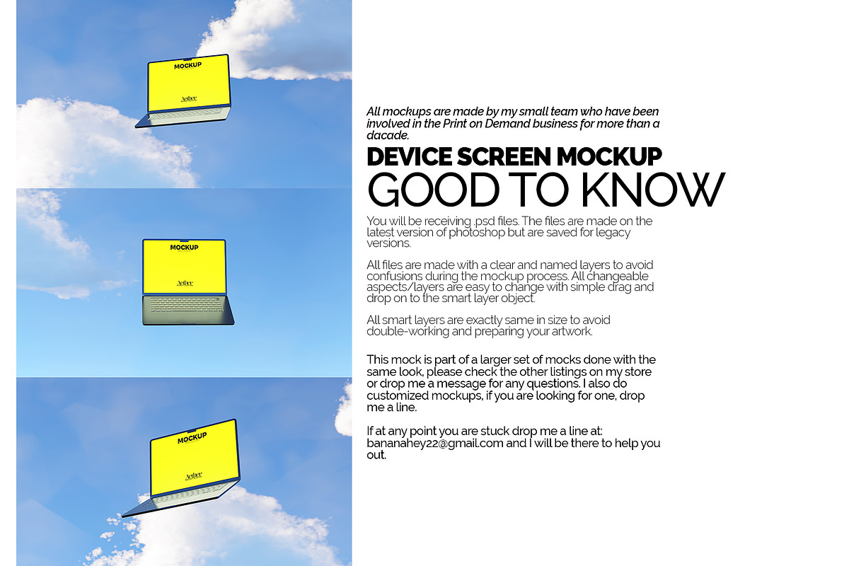 Macbook Screen Mockup Bundle, a Mac Mockup by Banana Mockups (Photo 6 of 6)