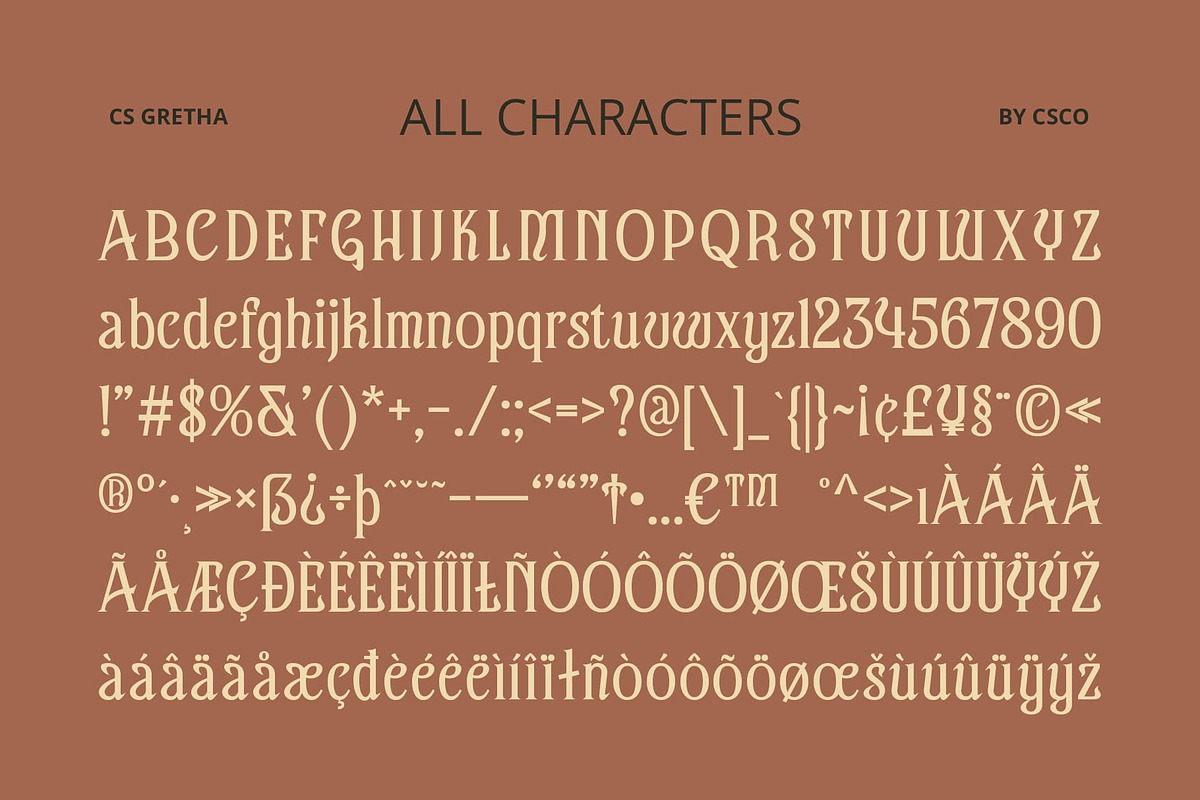 CS Gretha – Elegant Font, a Serif Font by Craft Supply Co. (Photo 8 of 8)