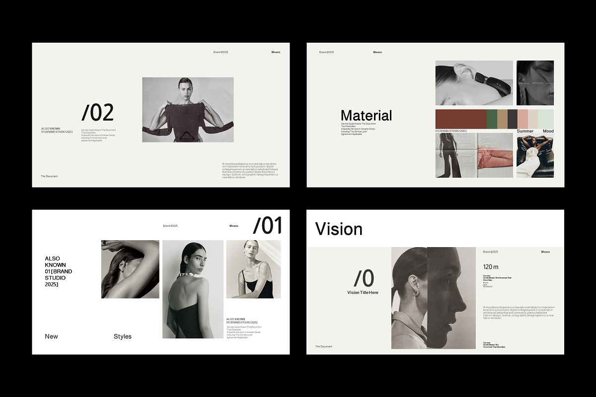 Brand / Mood and Brief, a Presentation Template by Studio Industry (Photo 3 of 12)