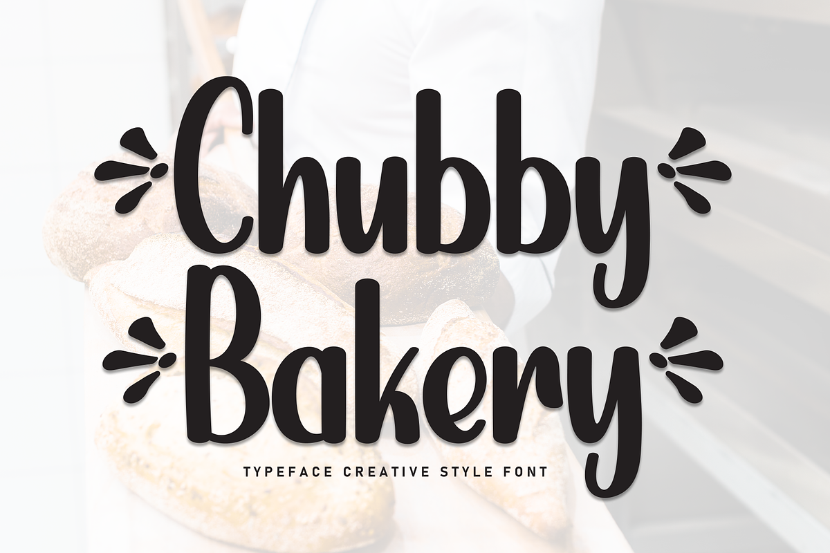 Chubby Bakery | Script Font, a Script Font by Scratchones (Photo 1 of 9)