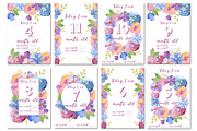 Baby Milestone Cards, flowers, a Card Template by fiolika (Thumbnail 3 of 6)