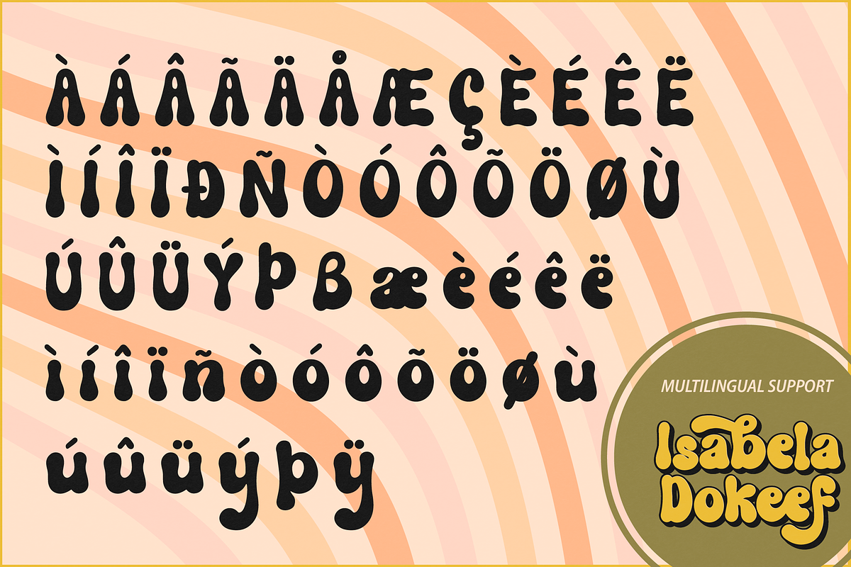 Isabela Dokeef | Retro Bold Display, a Font by Denustudios (Photo 14 of 15)