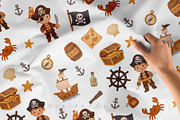 Pirate Party Clipart Set, a Wallpaper Graphic by DigitalDream (Thumbnail 2 of 9)