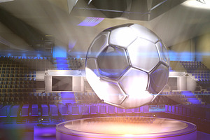 Soccer Ball In The Hall