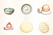 Spa Watercolor Clipart, an Illustration by CrexoraLab (Thumbnail 2 of 5)