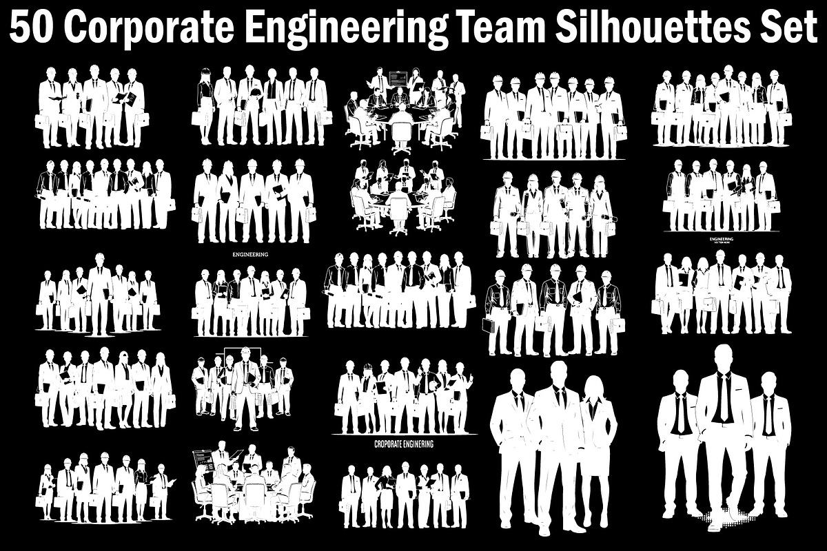 Corporate Engineering Team Silhouett, an Object Graphic by Creativeshirt (Photo 2 of 5)