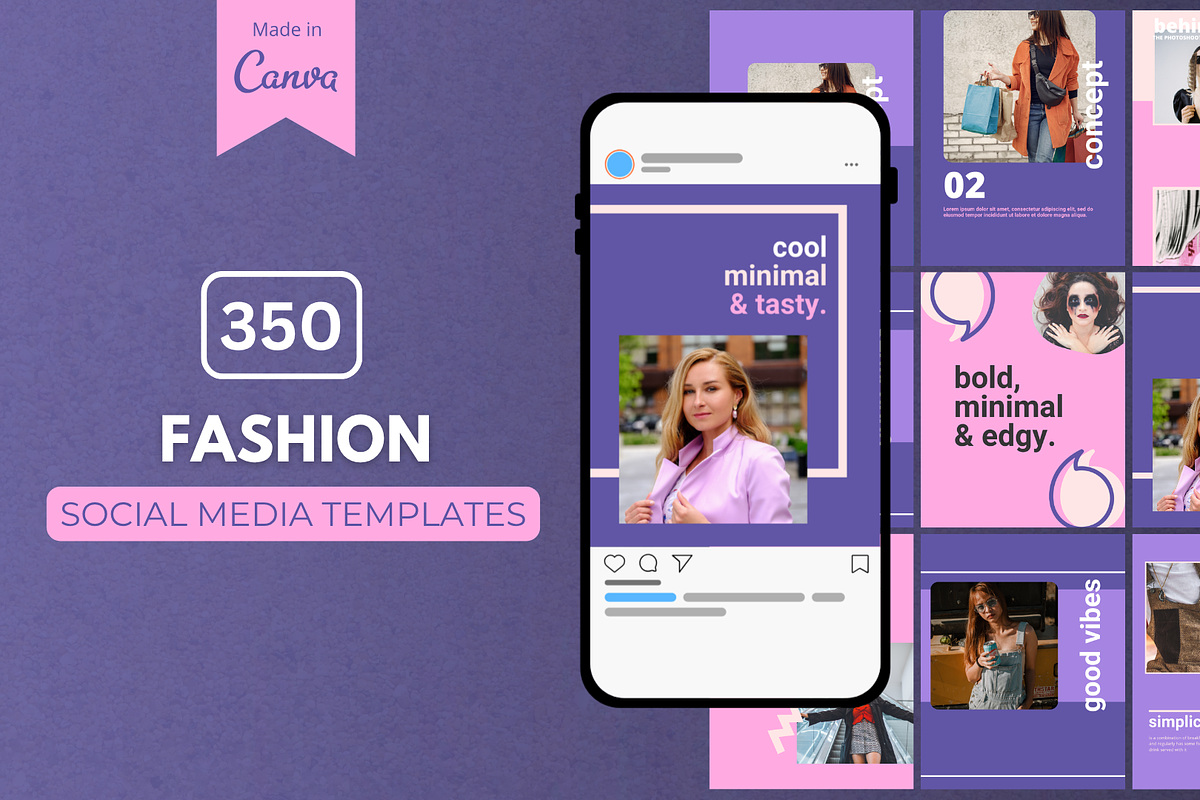 Fashion Templates Canva Instagram, a Social Media Template by Canvagator (Photo 1 of 3)