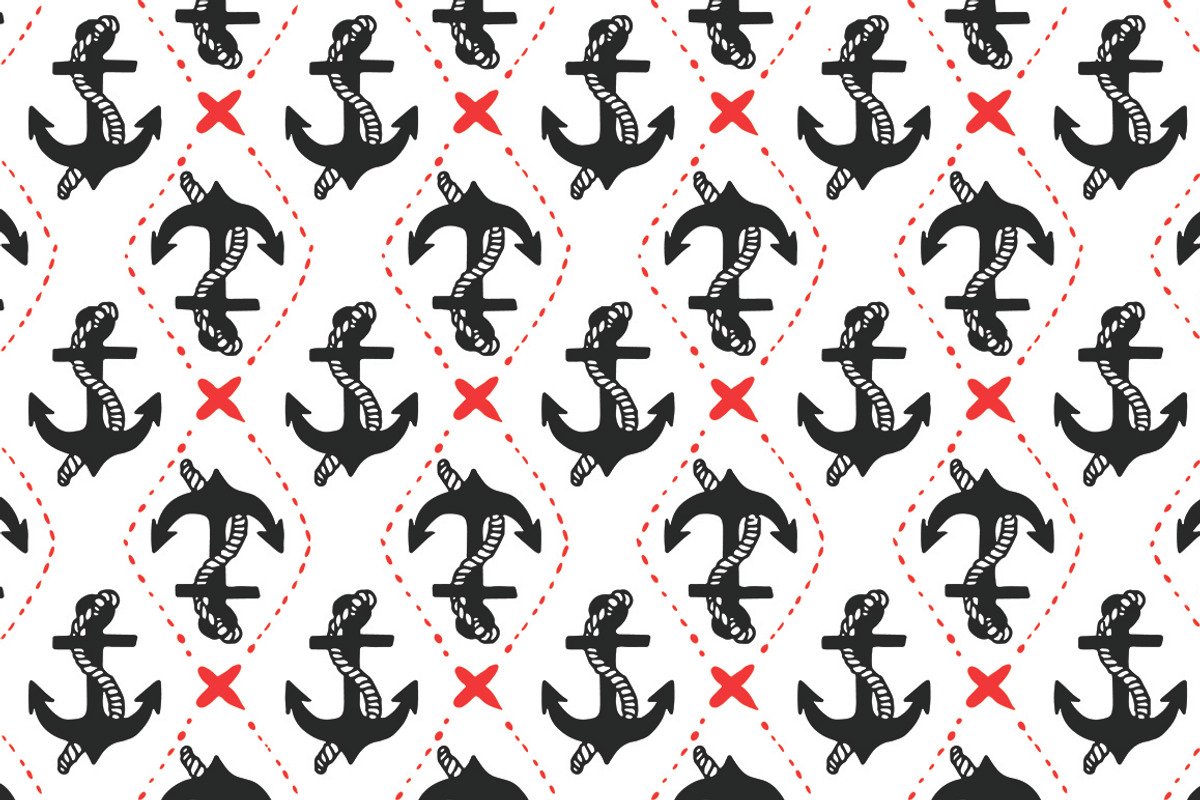 Pirates Patterns, a Pattern Graphic by EPLUSN (Photo 2 of 5)