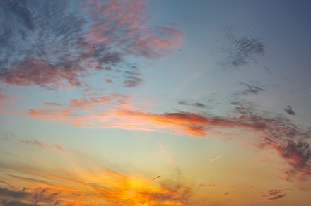 Attractive colorful sunset, a Nature Photo by Shootdiem