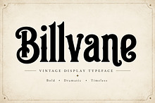 Billvane — Vintage Display Font