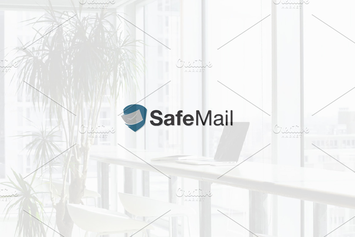 Message Mail Shield Safe Logo, a Branding & Logo Template by ...