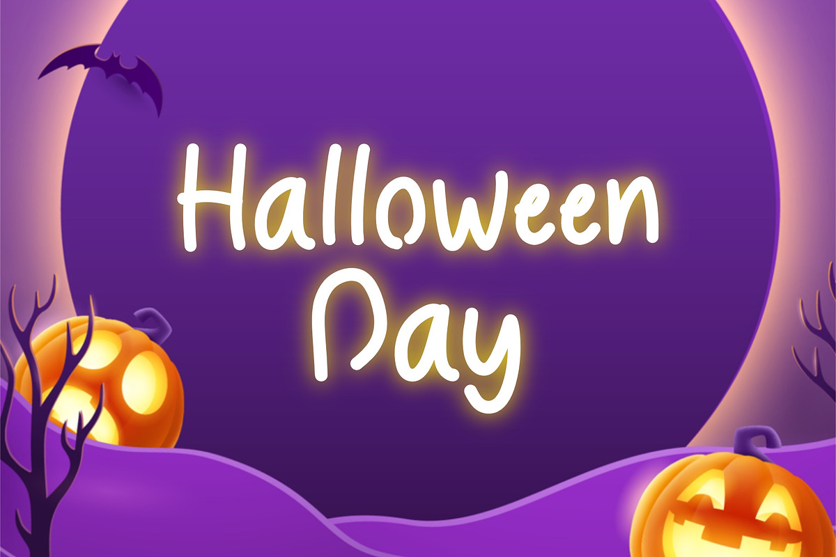 Halloween Day Font, a Handwritten Font by MyFontsShop (Photo 5 of 5)