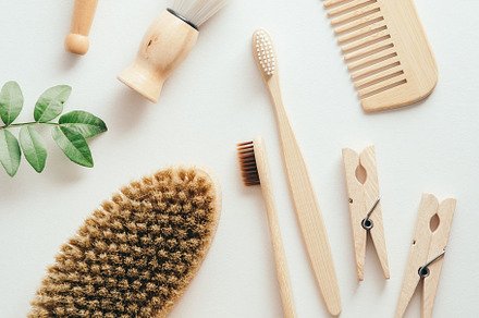 Eco-friendly bathroom accessories, a Health & Medical Photo by photoguns